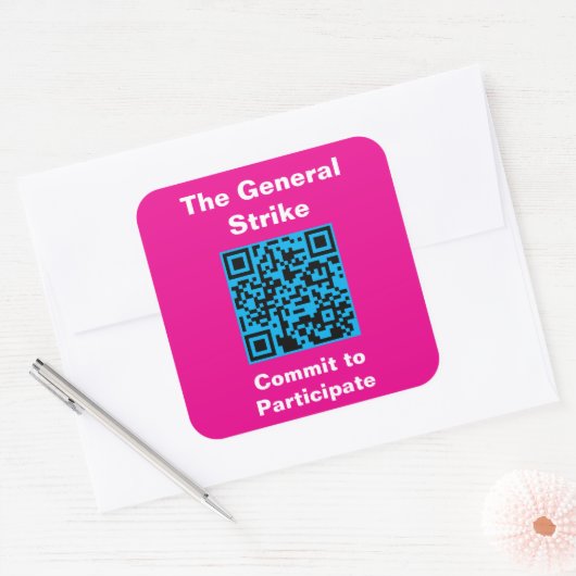 Square, 3 inch stickers, six to a sheet スクエアシール (封筒)