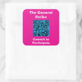 Square, 3 inch stickers, six to a sheet スクエアシール (バッグ)