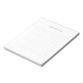 Square A Little Note to Say Script Line Notepad ノートパッド (回転)