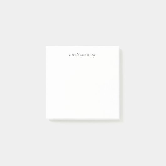 Square A Little Note to Say Script Post-it note ポストイット (正面)