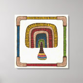 Square Abstract Mushroom キャンバスプリント (正面)