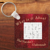 Square Agility Course Themed Keychain キーホルダー (正面)