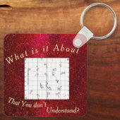 Square Agility Course Themed Keychain キーホルダー (裏面)