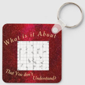 Square Agility Course Themed Keychain キーホルダー (裏面)