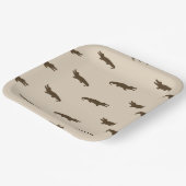 Square Alligator Paper Plates - 9in ペーパープレート (傾斜あり)