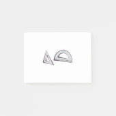 Square and Protractor ポストイット (正面)