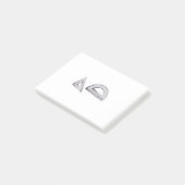 Square and Protractor ポストイット (アングル)