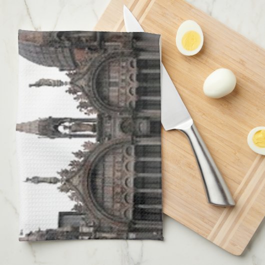 Square & Basilica of St Mark キッチンタオル (四つ折り)