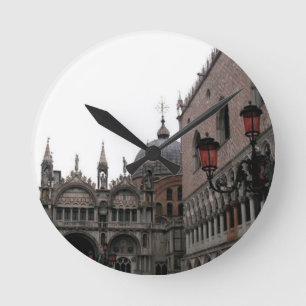 Square & Basilica of St Mark ラウンド壁時計