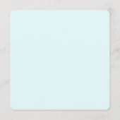 Square Beach Background Wedding Menu Template メニュー (裏面)