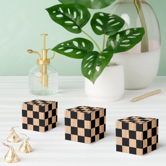 Square Box Checkers Classic Favor Boxes フェイバーボックス (複数)