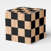 Square Box Checkers Classic Favor Boxes フェイバーボックス (正面サイド)