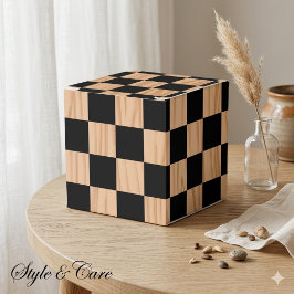 Square Box Checkers Classic Favor Boxes フェイバーボックス