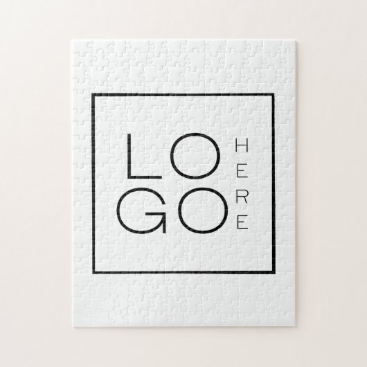 Square Business Logo Companyカスタムの追加 ジグソーパズル (縦)