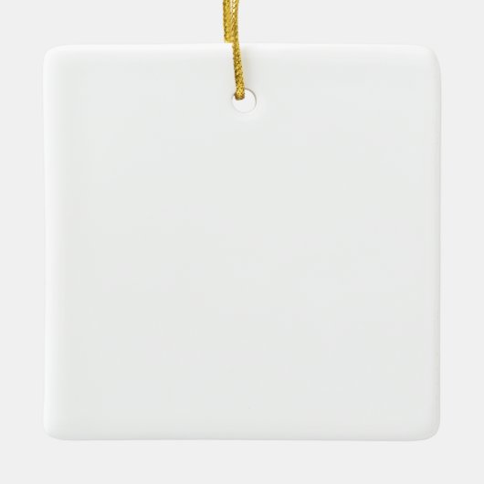 Square Ceramic Ornament セラミックオーナメント (正面)