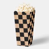 Square Checkers Design Popcorn フェイバーボックス (はじけた状態)