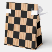 Square Checkers Design Tent Favor Boxes for Celebr フェイバーボックス (裏面)