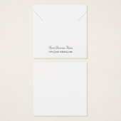 Square Custom Necklace Display Card (正面&裏面)