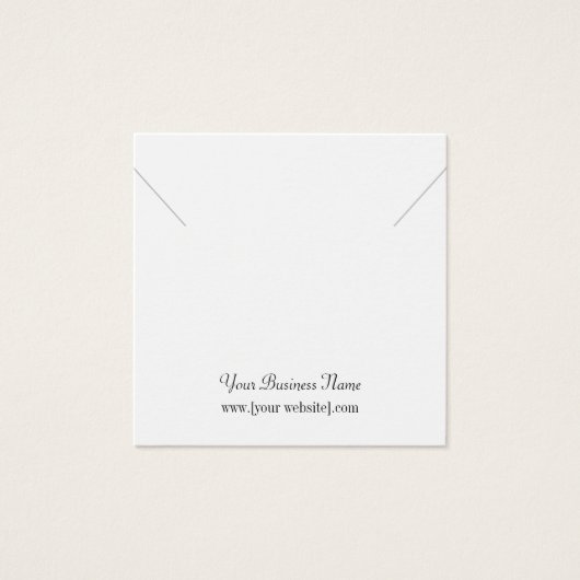 Square Custom Necklace Display Card (正面)