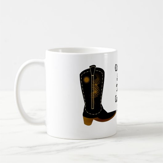 Square Dance Cowboy Boots コーヒーマグカップ (左)