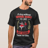 Square Dance Music Caller Lessons Dancer Tシャツ (正面)