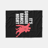 Square Dancing  フリースブランケット (正面(横))