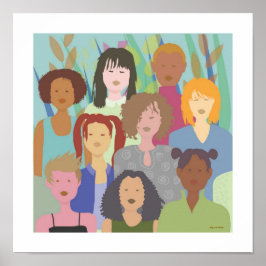 square diversity women ポスター