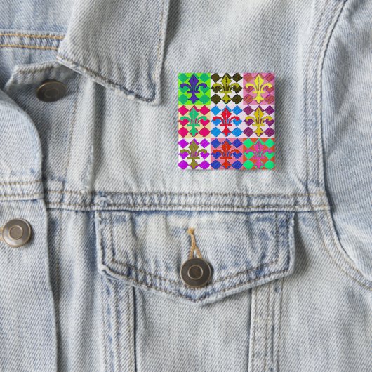 Square Fluer de Lys 缶バッジ (インサイチュ)