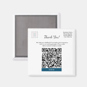 Square Google Review Magnet For Small Business マグネット (正面/裏面)