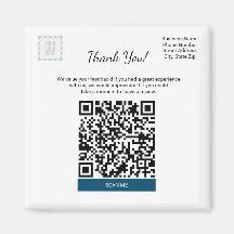 Square Google Review Magnet For Small Business