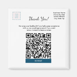 Square Google Review Magnet For Small Business マグネット