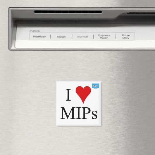 Square I love MIPs magnet マグネット (インサイチュ (食洗機))