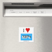 Square I love MIPs magnet mipdatabaseロゴ マグネット (インサイチュ (食洗機))