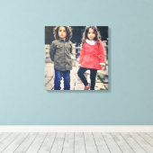 Square Instagrammed Photo on Canvas Wall Art キャンバスプリント (インサイチュ (ウッドフロア))