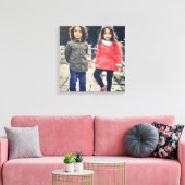 Square Instagrammed Photo on Canvas Wall Art キャンバスプリント (インサイチュ (リビング))