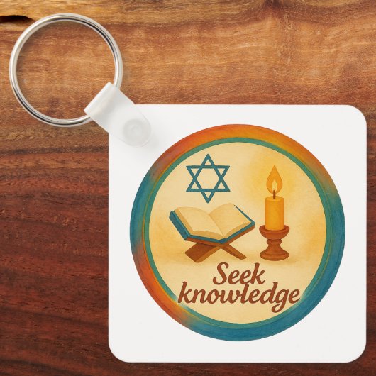 Square Keychain – Durable & Double-Sided Print キーホルダー (正面)