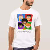 "Square Kids" - Tユニセックスシャツ（ライトカラー） Tシャツ (正面)