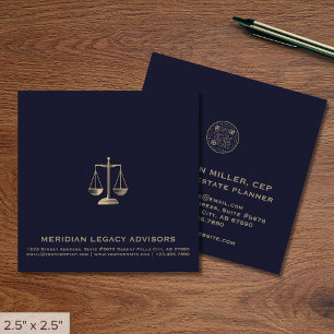 Square Legal Justice ScaleロゴQRコード スクエア名刺