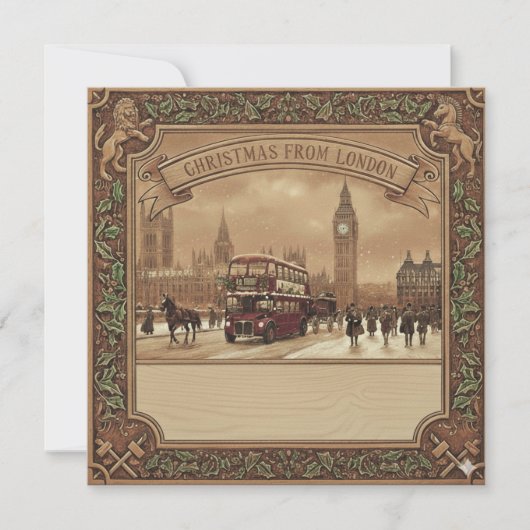 Square London Card - Christmas シーズンカード (正面)