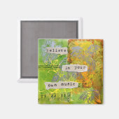 Square Magnet - 「信じ独自の音楽で」 マグネット (正面/裏面)