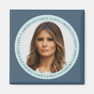 Square Magnet Melaniaの切札の最初女性 マグネット