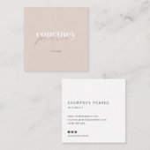 Square Modern professional business card スクエア名刺 (正面/裏面)