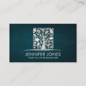 Square Mother of pearl Pearl Tree of life Art  名刺 (正面)