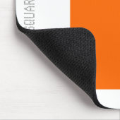 Square - Orange and White マウスパッド (コーナー)