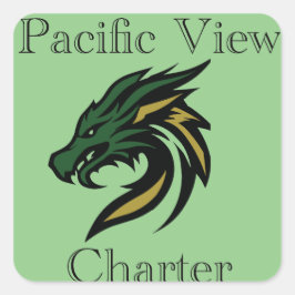 Square Pacific View Charter Logo w Title スクエアシール