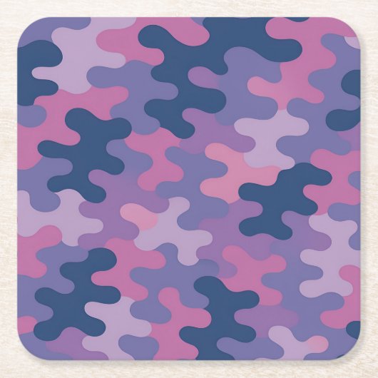 Square Paper Pulp Camo Coaster Set スクエアペーパーコースター (正面)