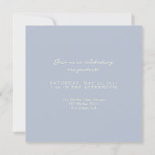 Square Pastel Photo Graduation Invitation 招待状 (裏面)