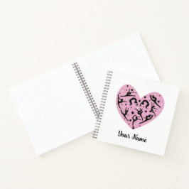 Square Personalized Rhythmic Gymnastics Notebook ノートブック