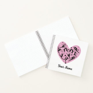 Square Personalized Rhythmic Gymnastics Notebook ノートブック