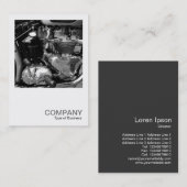 Square Photo 0115 – オートバイクラシックエンジン 名刺 (正面/裏面)